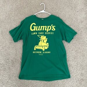 Forrest Gump T-shirt, Green & Yellow, Size Large